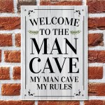 Funny Novelty Man Cave Sign Gin Beer Vodka Home Garden Plaque