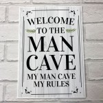 Funny Novelty Man Cave Sign Gin Beer Vodka Home Garden Plaque