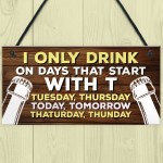 Funny Joke Bar Signs And Plaques Hanging Sign For Home Bar Shed