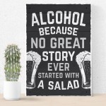 Home Bar Sign Hanging Wall Door Sign Alcohol Beer Gin Gift