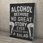 Home Bar Sign Hanging Wall Door Sign Alcohol Beer Gin Gift