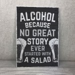 Home Bar Sign Hanging Wall Door Sign Alcohol Beer Gin Gift