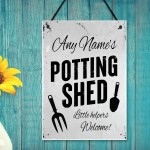 Personalised Potting Shed Sign Shabby Chic Sign Garden Shed Sign