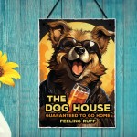 Hanging Wall Sign For Bar DOG HOUSE Sign Funny Bar Signs Garden