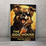 Hanging Wall Sign For Bar DOG HOUSE Sign Funny Bar Signs Garden