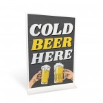 COLD BEER HERE Funny Bar Signs And Plaques Man Cave Bar Pub Sign