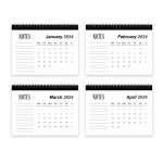 2024 Desktop Calendar A5 Monthly Planner Family Organiser