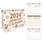 2024 Dog Themed Calendar A5 Free Standing Month To View Office