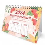 2024 Month-To-View Free Standing Desk Office Table Calendar