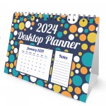 Polkadot 2024 Calendar Month To View Spiral Bound Planner