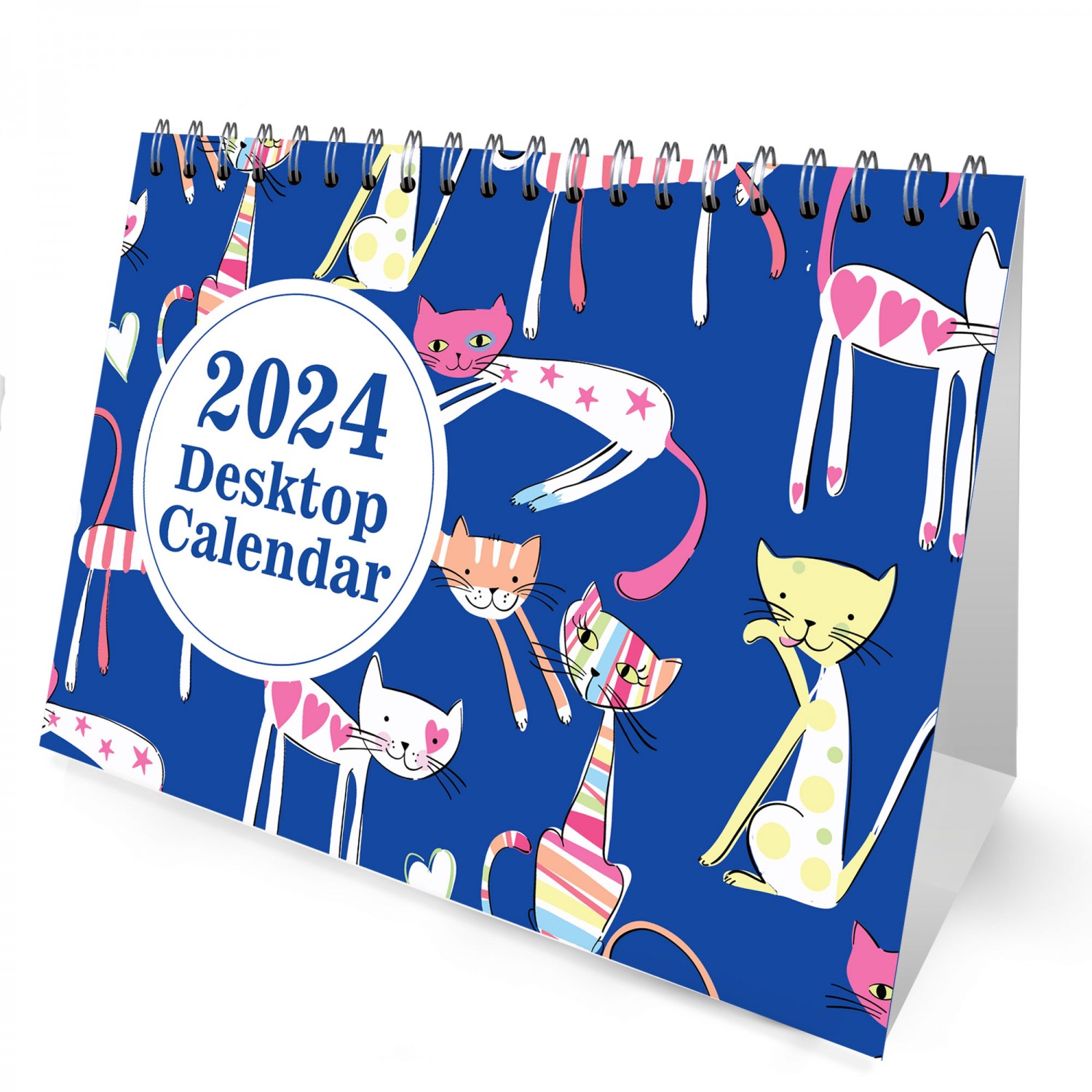 2025 Calendar Cat Desk Calendar 2025 Monthly Desktop Calendar