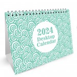 2024 Month to View Flip Over Desk Top Calendar Planner For Girls