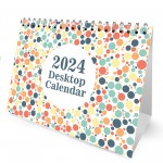 Desk Calendar 2024 Flip Calendar Month To View Christmas Gift