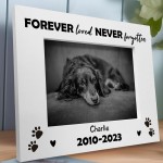 Personalised Pet Wooden Photo Frame Dog Puppy Gift Handmade