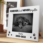 Personalised Pet Wooden Photo Frame Dog Puppy Gift Handmade