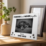 Personalised Pet Wooden Photo Frame Dog Puppy Gift Handmade