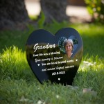 Personalised Grave Marker Memorial Acrylic Stake Plaque Mum Dad