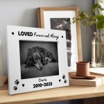 LOVED Forever And Always Personalised Memorial Photo Frame