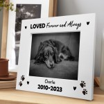 LOVED Forever And Always Personalised Memorial Photo Frame