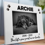 Pet Photo Frame Wooden Gift Personalised Dog Puppy Handmade