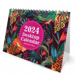 2024 Desk Calendar Tropical Flip Calendar For 2024