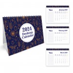 2024 Desk Calendar Floral Design Month To View With Notes Family