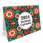 2024 Desktop Calendar Family Calendar Month To View With Notes