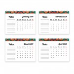 2024 Desktop Calendar Family Calendar Month To View With Notes