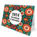 2024 Desktop Calendar Family Calendar Month To View With Notes