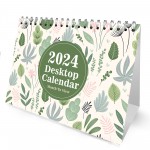 Botanical Flip Desktop Calendar Month To View Birthday Christmas