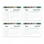 2024 Desk Calendar Flipbook Month To View Spiral Bound Office