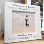 3rd Anniversary Gift For Boyfriend Girlfriend Wife Husband Frame