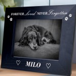 Personalised Memorial Photo Frame For Dog Puppy Never Forgotten