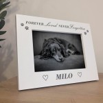 Personalised Memorial Photo Frame For Dog Pet In Memory Gift