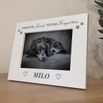 Personalised Memorial Photo Frame For Dog Pet In Memory Gift