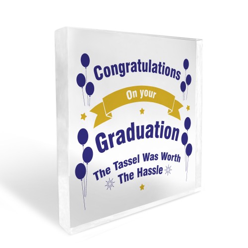 Congratulations On Your Graduation Acrylic Block Graduation Gift