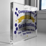 Congratulations On Your Graduation Acrylic Block Graduation Gift