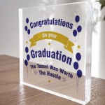 Congratulations On Your Graduation Acrylic Block Graduation Gift