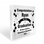 Congratulations On Your Graduation Personalised Acrylic Block