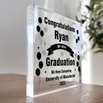 Congratulations On Your Graduation Personalised Acrylic Block