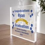 Personalised Gift For Graduation Congratulations Acrylic Block