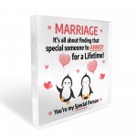 Penguin Couple Gifts for Her Him Girlfriend Boyfriend Wife