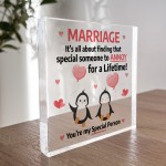 Penguin Couple Gifts for Her Him Girlfriend Boyfriend Wife