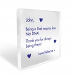 Step Dad Birthday Christmas Gift PERSONALISED Acrylic Block