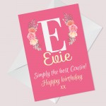 Personalised Birthday Card For Cousin Best Friend Cousin