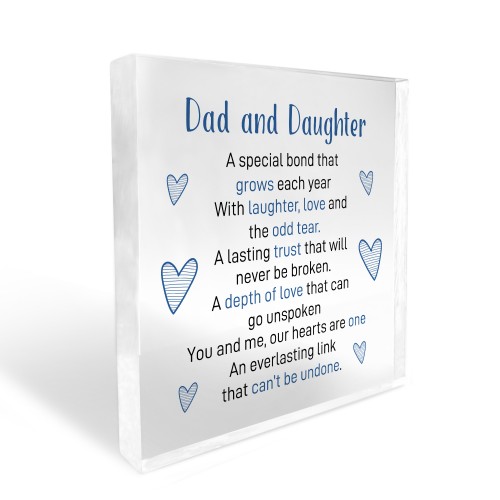 Dad and Daughter Present Gift For Dad Daughter Christmas