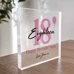 PERSONALISED 18th Birthday Gifts For Daughter Sister Best Friend