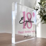 PERSONALISED 18th Birthday Gifts For Daughter Sister Best Friend