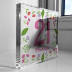 21st Birthday Gifts For Daughter Girls Her PERSONALISED Block