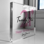 PERSONALISED 21st Birthday Gifts For Daughter Sister Best Friend